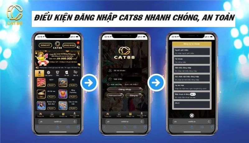 Bật mí các điều kiện để bạn đăng nhập cat88 thành công