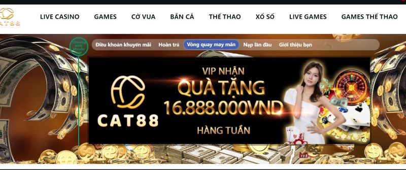 Khuyến mãi khủng khi đăng nhập cat88 thành công